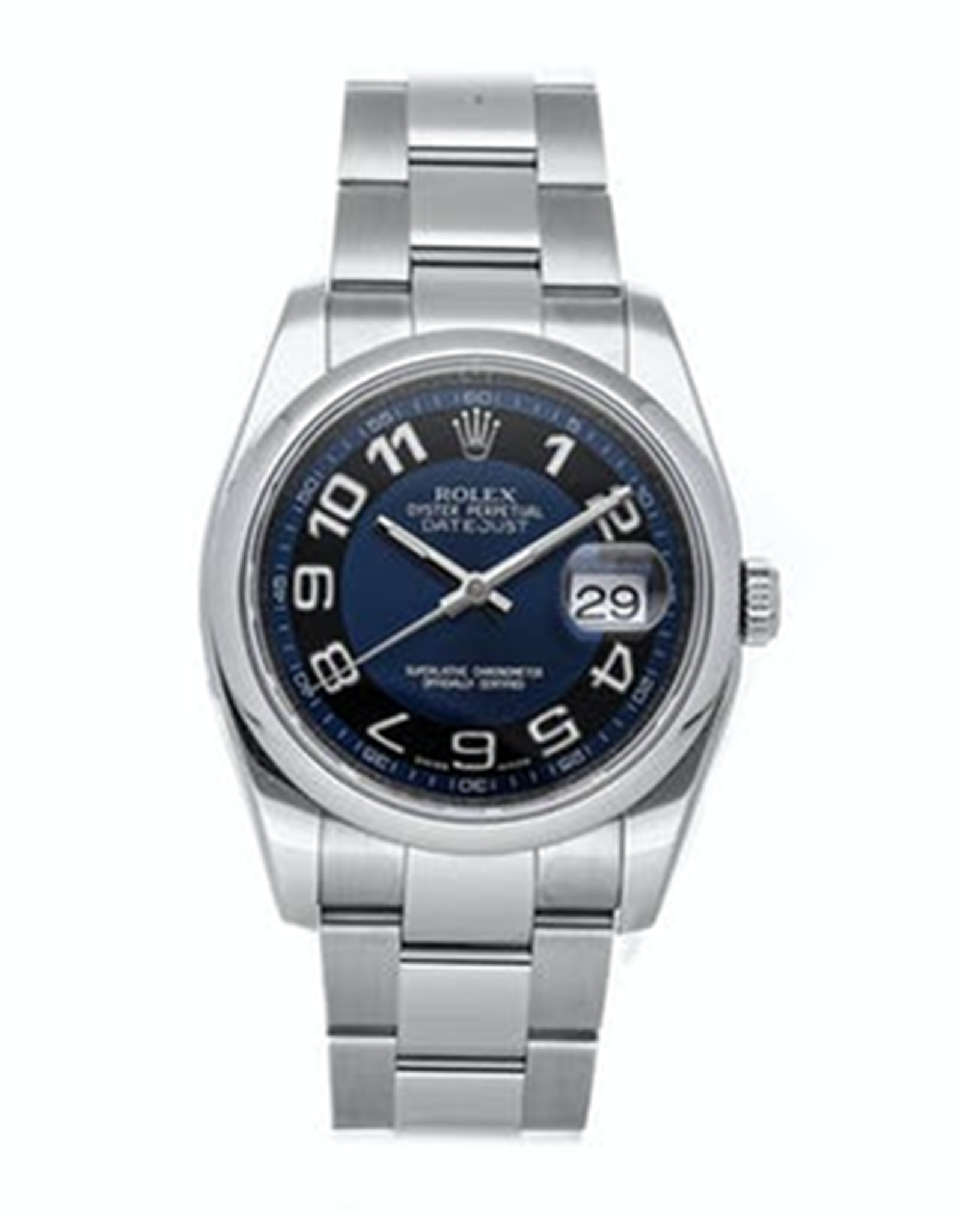 Replica Rolex Datejust Self Winding Automatic watch Stainless Steel Case Surrounding a Blue Black Dial 36MM-0